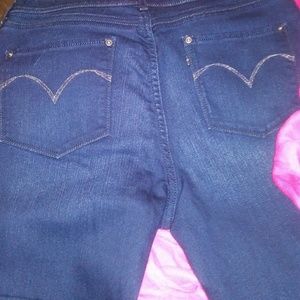 Dark denim with silver pocket detail